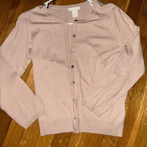 H&M Pink Blush 3/4 sleeve Cardigan. S. Also available in navy blue